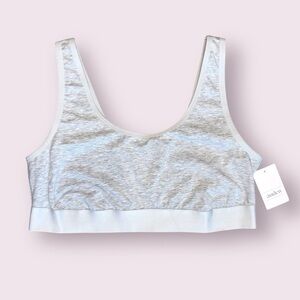 NWT Auden Cotton Scoop Neck Bralette